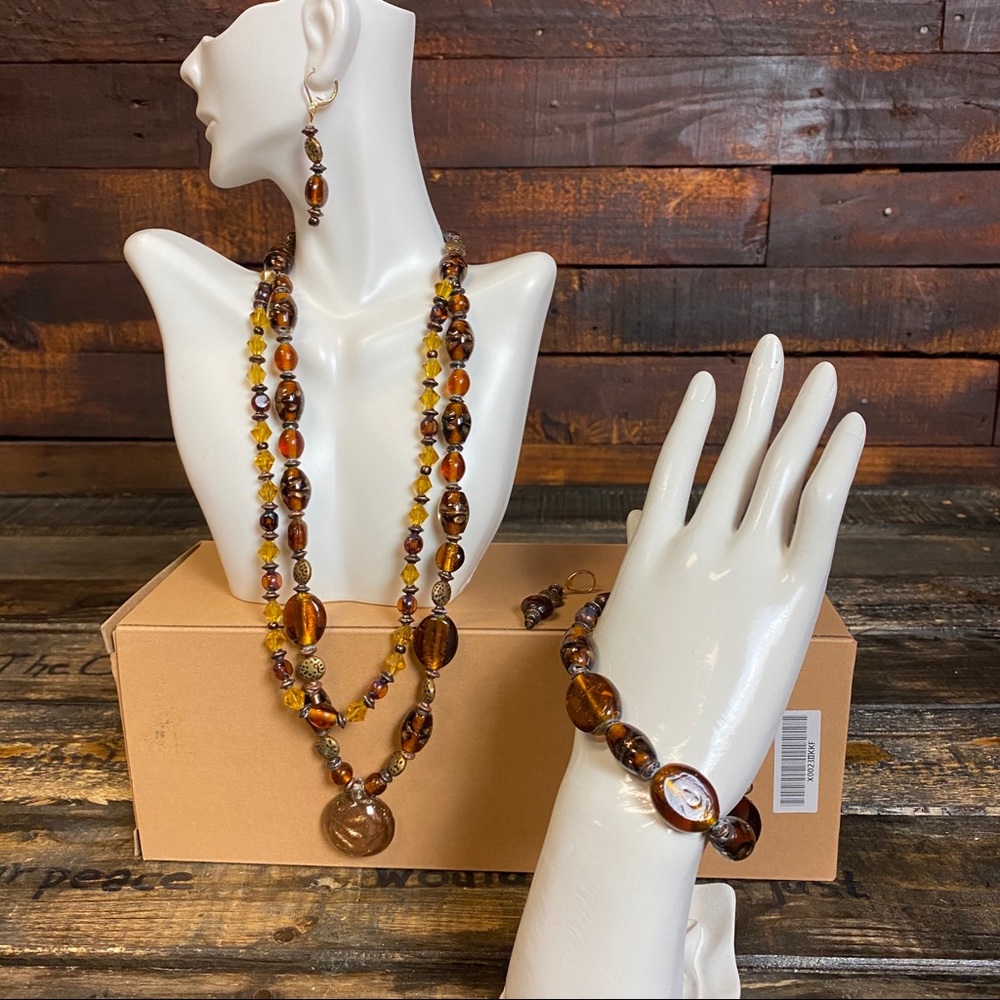 Jewelry Set Necklace, Earrings & Bracelet